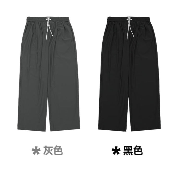 街頭格紋速乾空調長褲(2色)