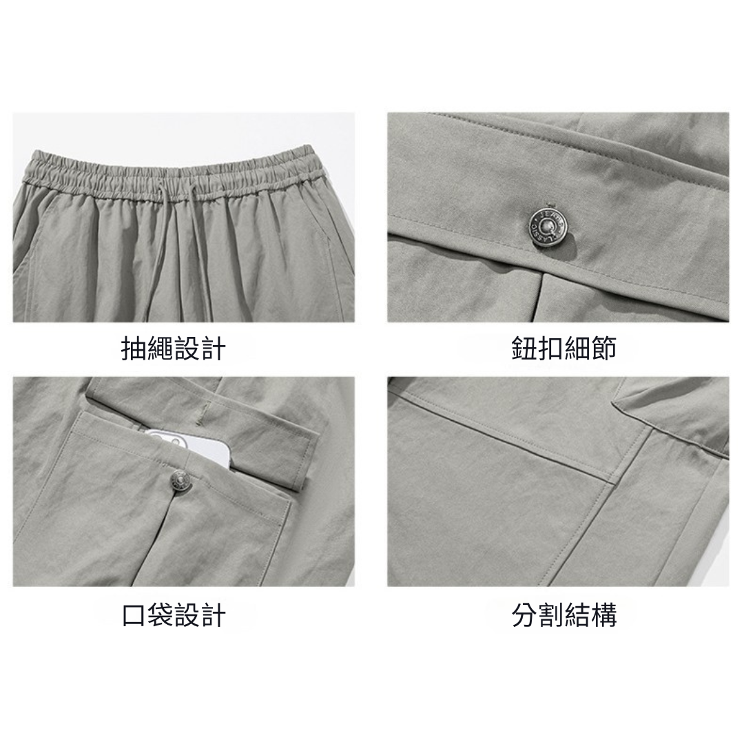 美式立體口袋造型長褲(3色)