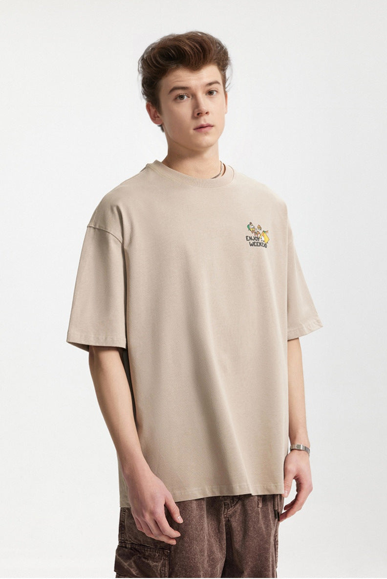 户外露營印花短袖T-SHIRT(2色)