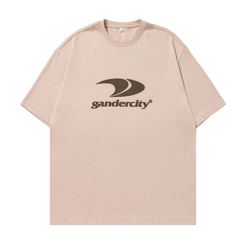 街頭感純棉字母印花短袖T-Shirt(4色)
