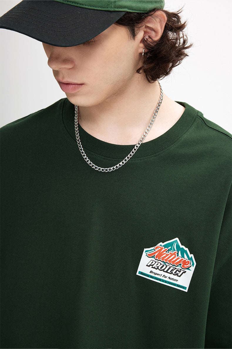 2025SS山系厚板印花短袖T-SHIRT(2色)