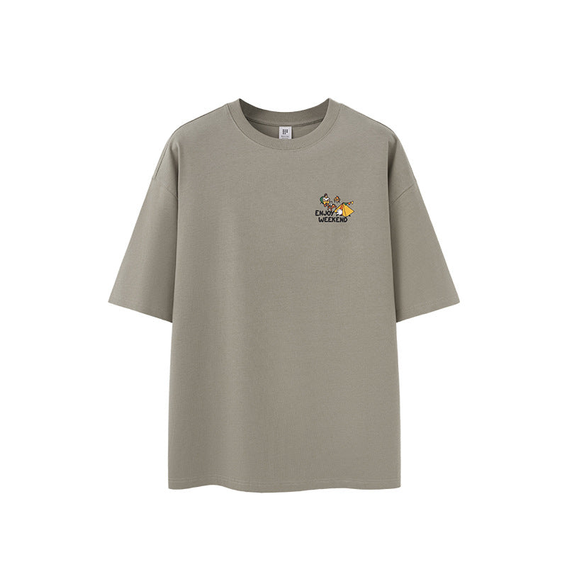 户外露營印花短袖T-SHIRT(2色)