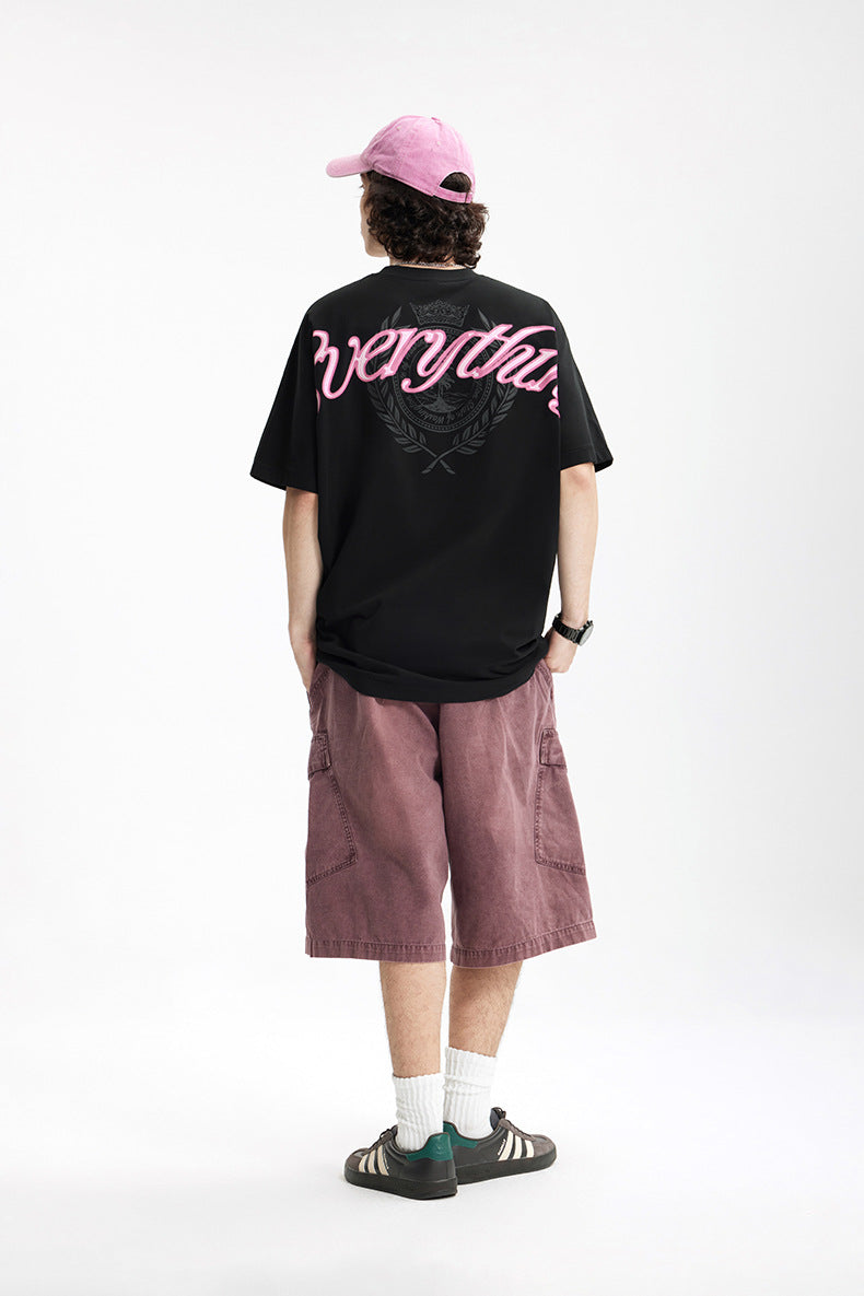 25SS美式街頭印花短袖T-SHIRT(2色)