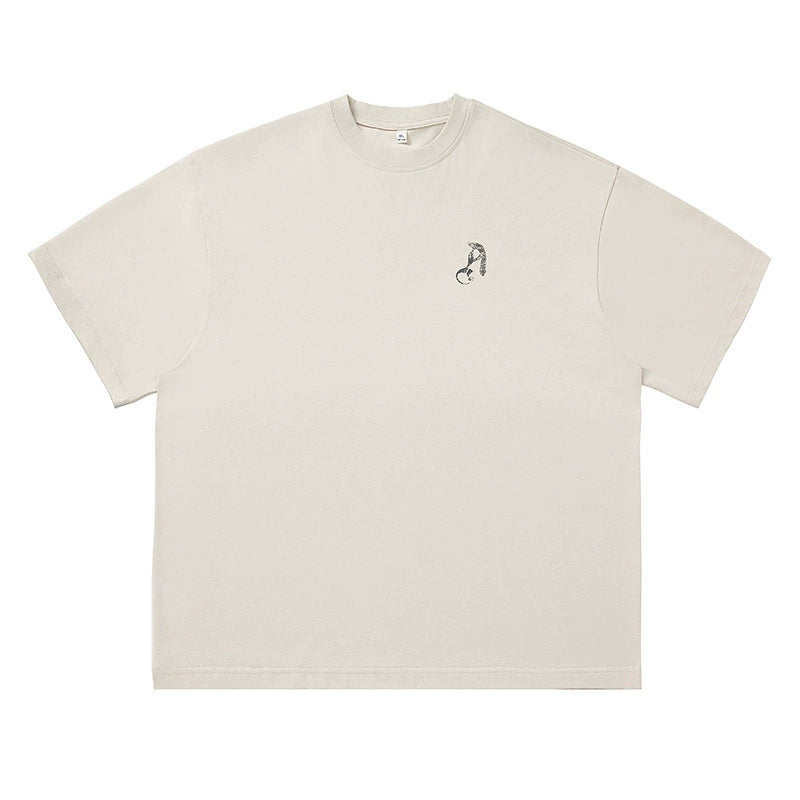 哥德字母印花短袖T-Shirt(3色)