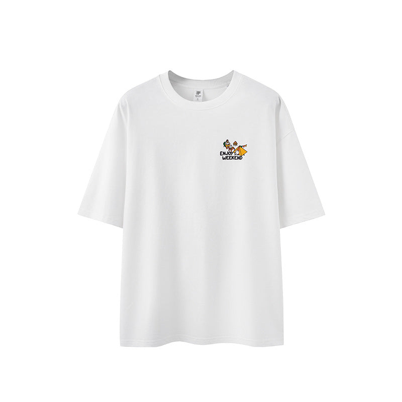 户外露營印花短袖T-SHIRT(2色)