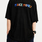 MAKE MONEY紋理刺繡美式西岸短袖T-Shirt(2色)