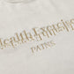 撞色字母刺繡明線設計短袖T-Shirt(2色)