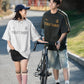 手繪字母印花短袖T-Shirt(2色)