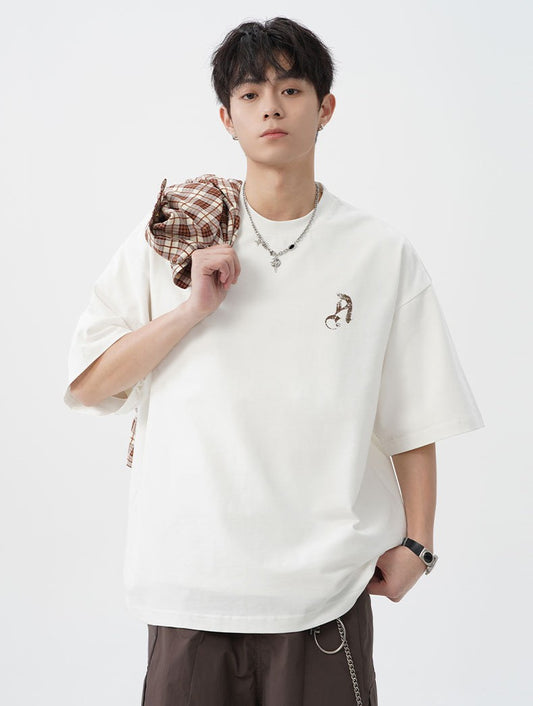哥德字母印花短袖T-Shirt(3色)