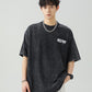 破碎肌理字母印花短袖T-Shirt(3色)