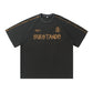 手繪字母印花短袖T-Shirt(2色)