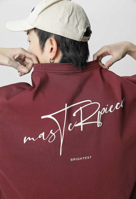 美式復古字母印花短袖T-Shirt(4色)