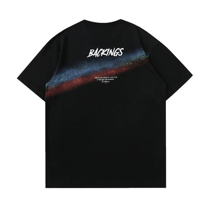 BACKINGS『望其項背』限定字母短袖T-Shirt