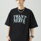 做舊撞色印花短袖T-Shirt(3色)