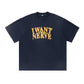 做舊撞色印花短袖T-Shirt(3色)