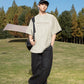 圓領麂皮絨字母印花短袖T-Shirt(5色)